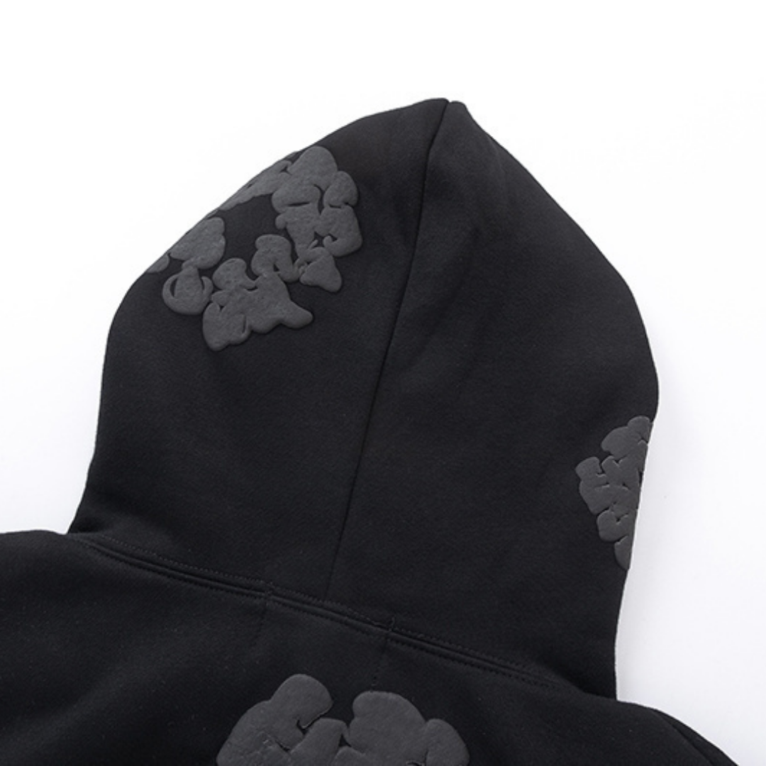 Denim Trs Full Black Tracksuit