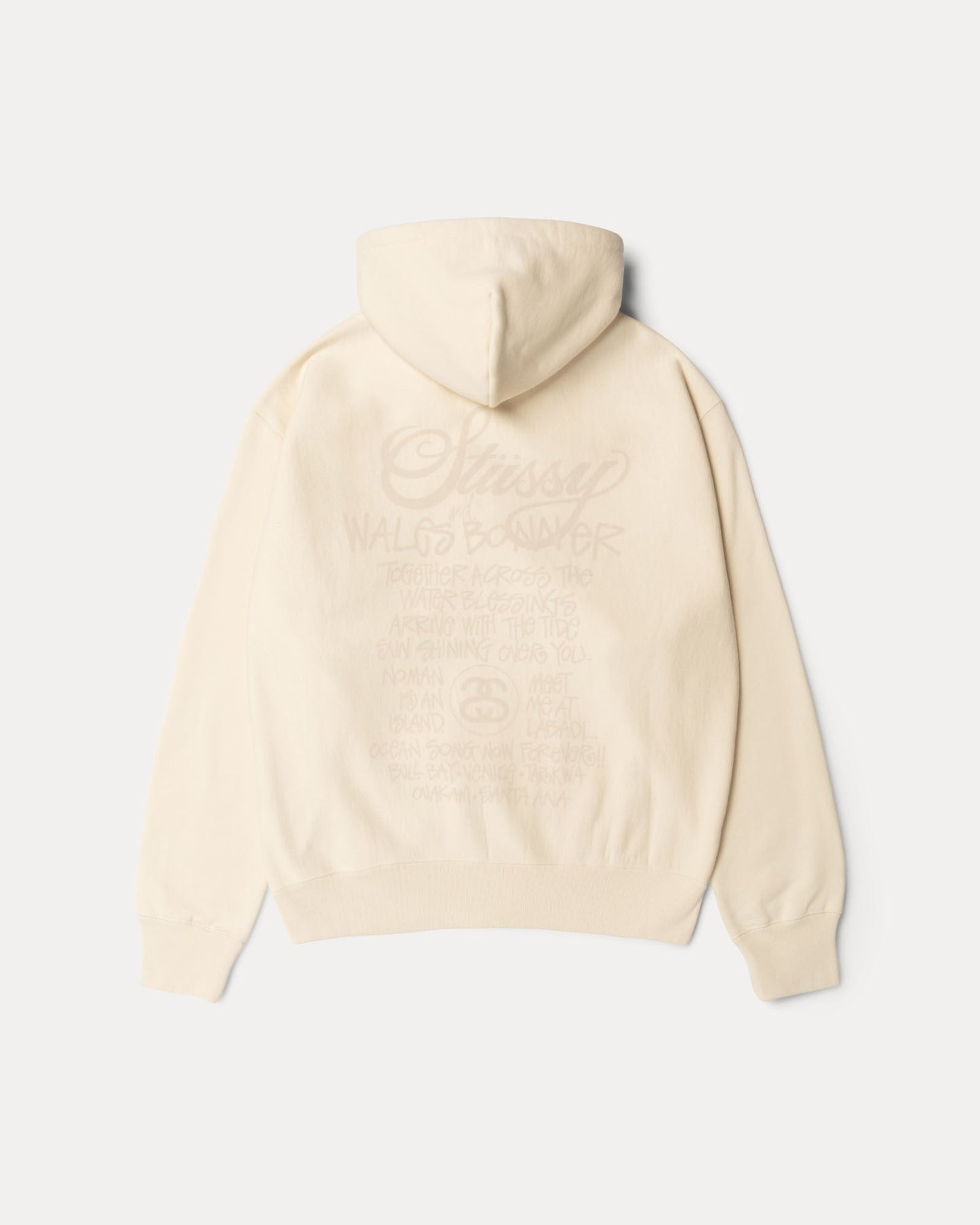 WALES BONNER FLEECE ZIP HOODIE