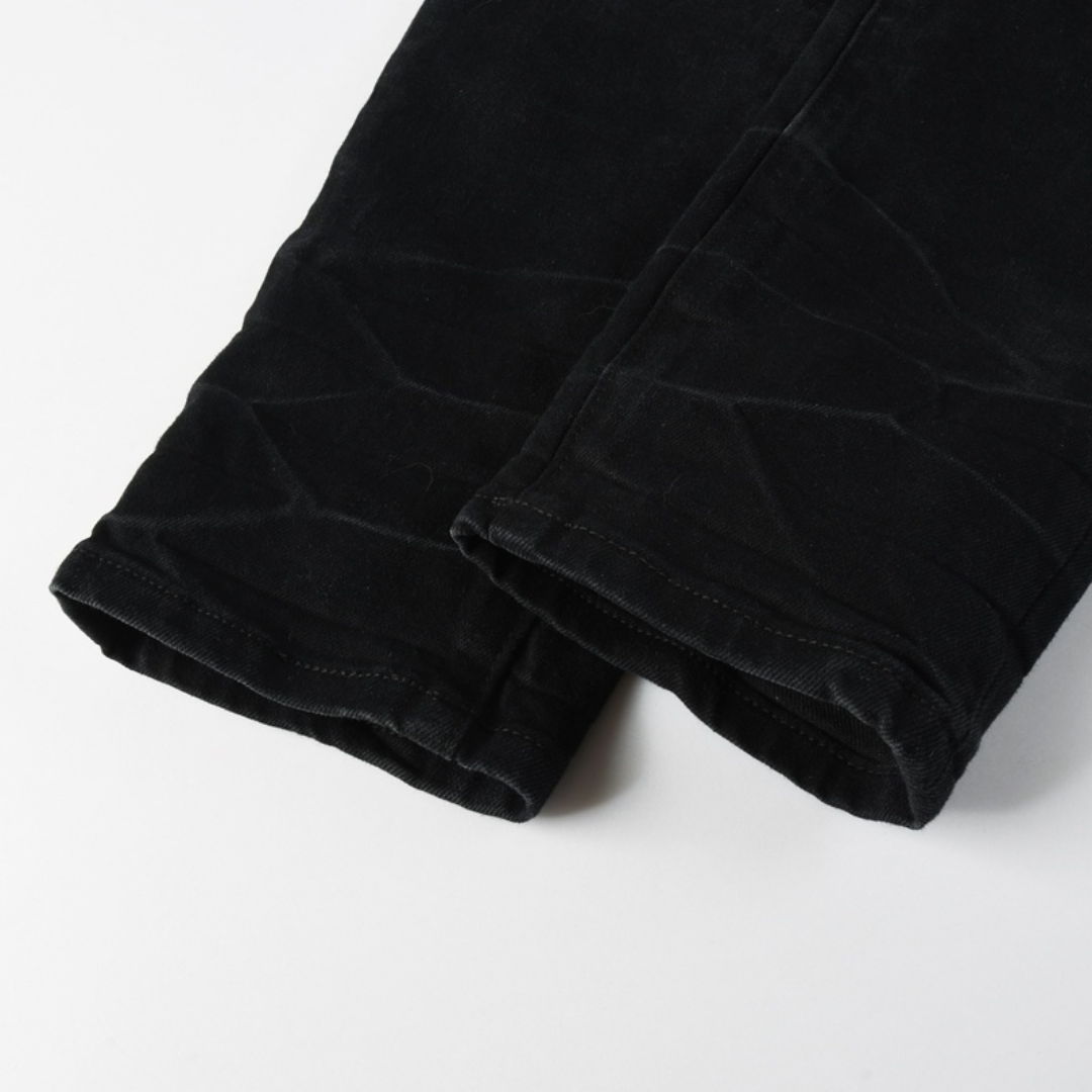 Amr Blue Ripped Patch Jeans