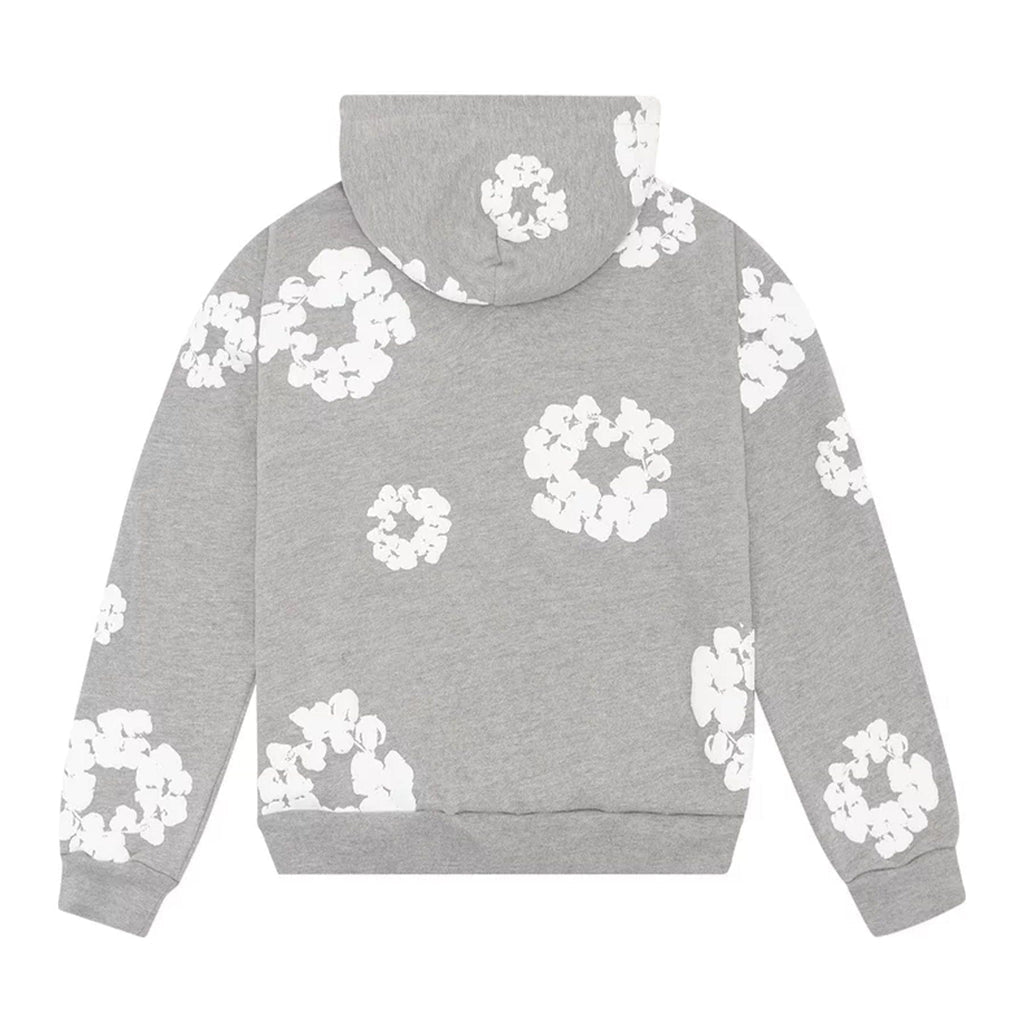 Flower Grey Hoodie