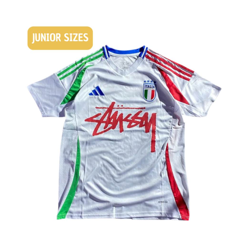 STÜSSY X “ITALY” JERSEY - white (JUNIOR SIZE)