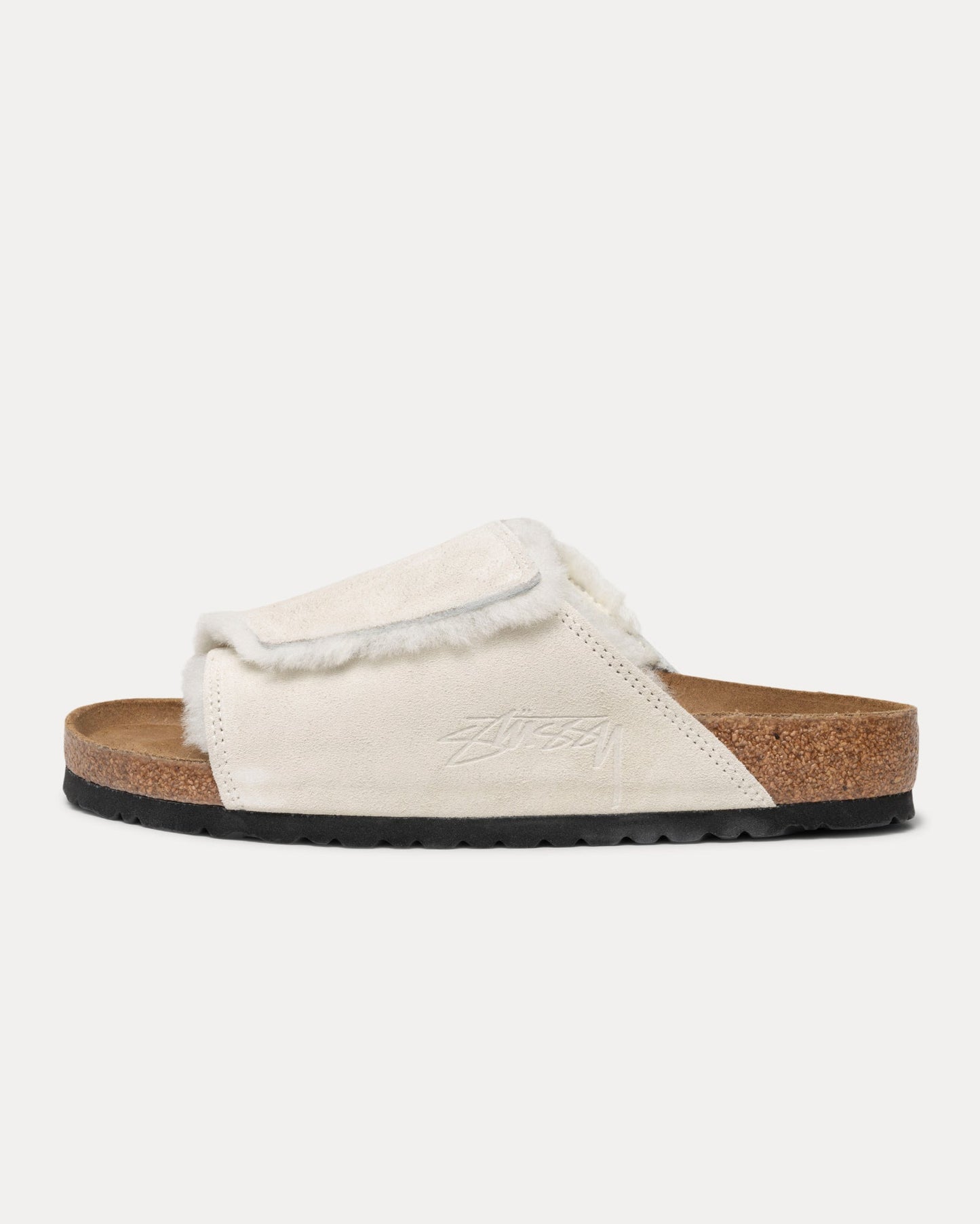 STÜSSY & BIRKENSTOCK SOLANA SHEARLING SLIDE