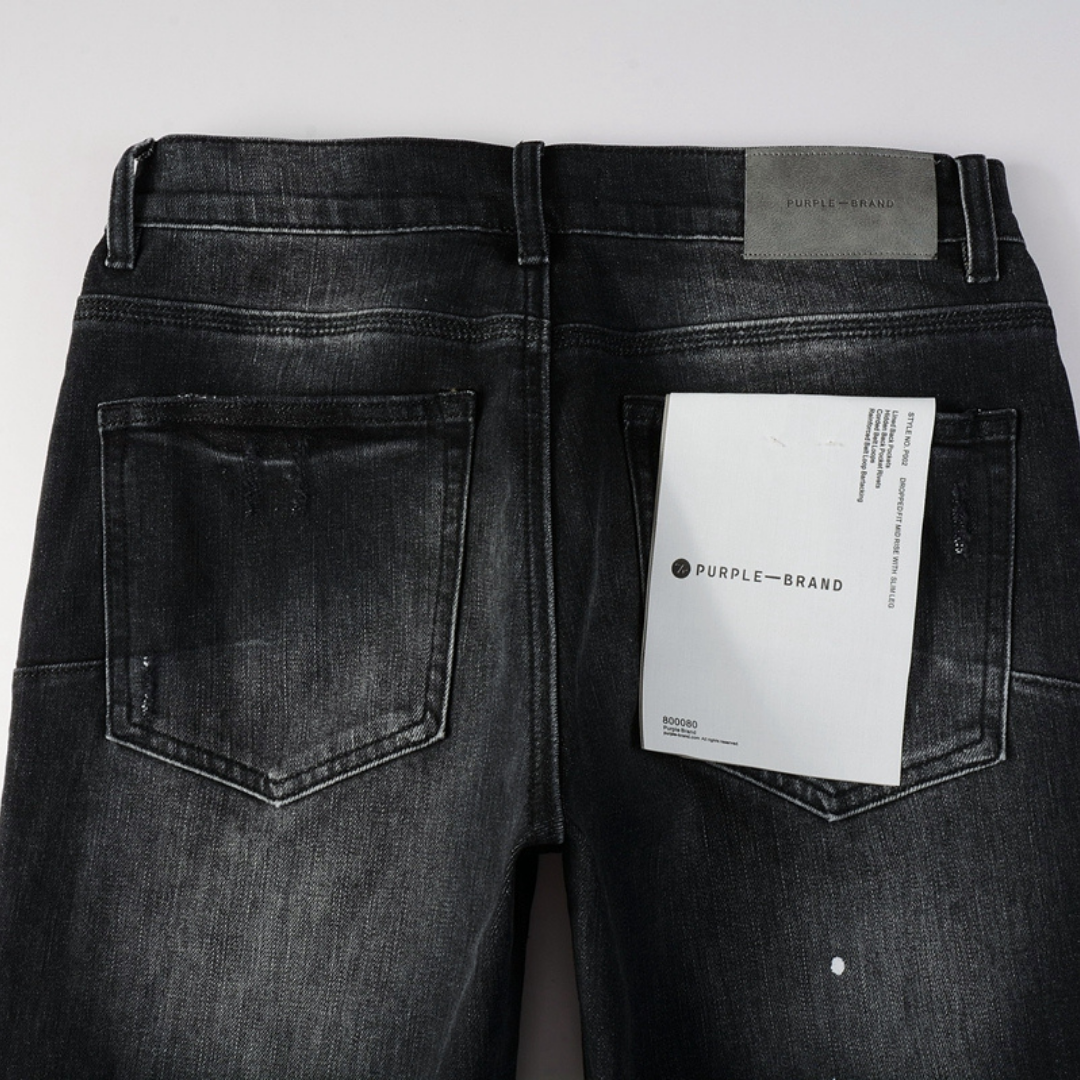 Purple Black Jeans