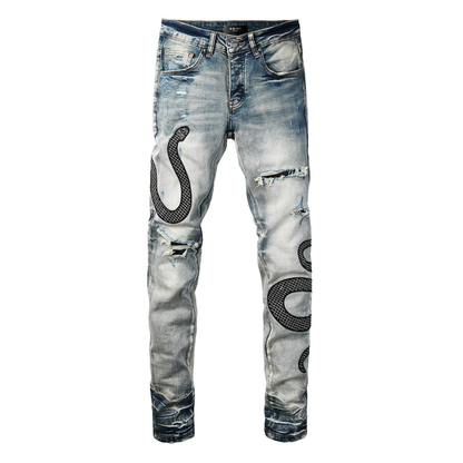 Amr Black Snake Jeans
