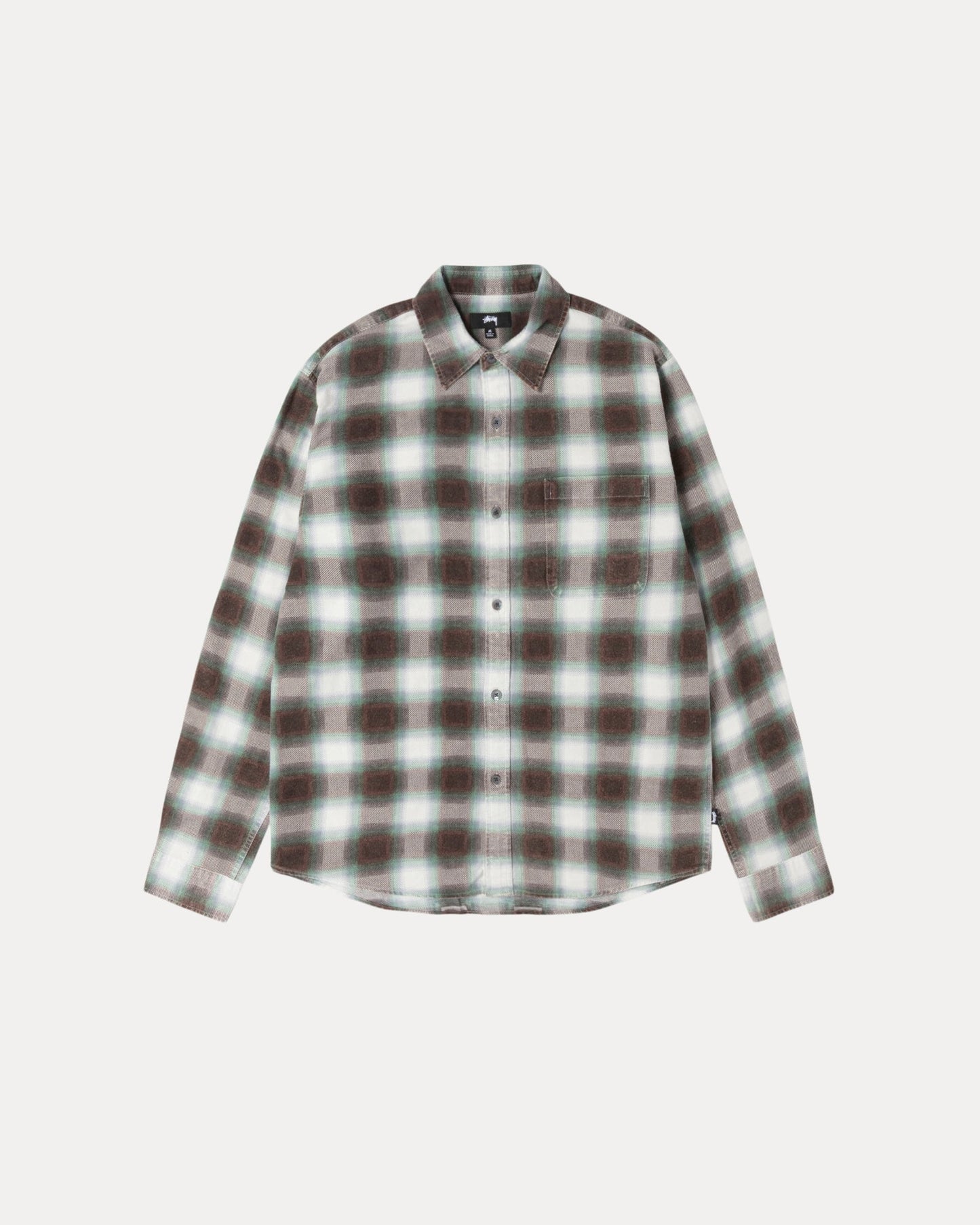 June Plaid Shirt Mens Long Sleeve In Bone | hero:main:collection:shirts,tops-shirts,all,tees,outerwear,denim,knits,accessories,sunglasses,hoodies,sweats,mens-hoodies-sweatshirts,shorts,pants,bottoms
