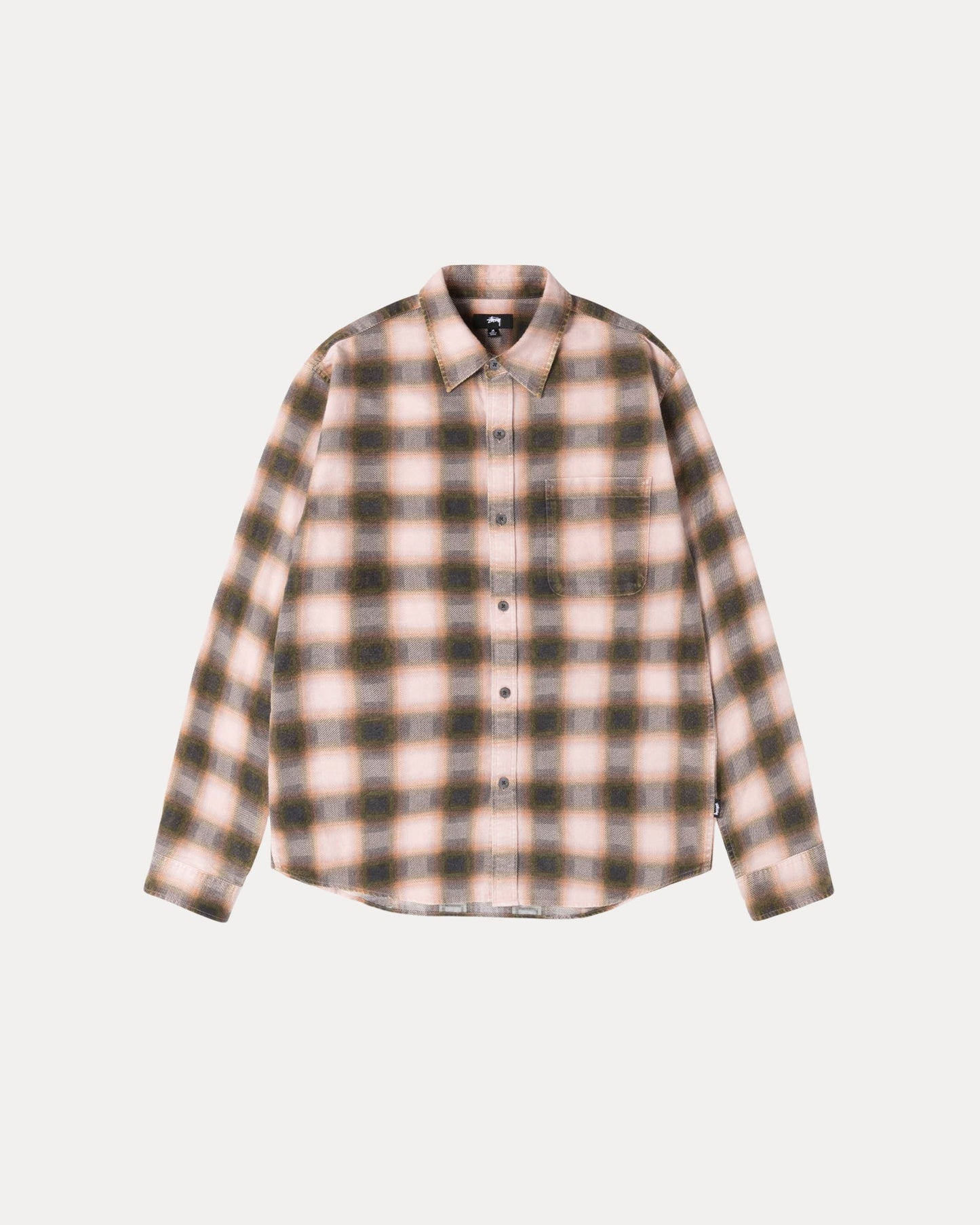 June Plaid Shirt Mens Long Sleeve In Rose | hero:main:collection:new-arrivals,shirts,tops-shirts,all,tees,outerwear,denim,knits,accessories,sunglasses,hoodies,sweats,mens-hoodies-sweatshirts,shorts,pants,bottoms