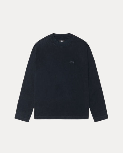 Dyed Mock Neck Ls Tee Mens Long Sleeve In Black | hero:main:collection:new-arrivals,shirts,tops-shirts,all,tees,outerwear,denim,knits,accessories,sunglasses,hoodies,sweats,mens-hoodies-sweatshirts,shorts,pants,bottoms