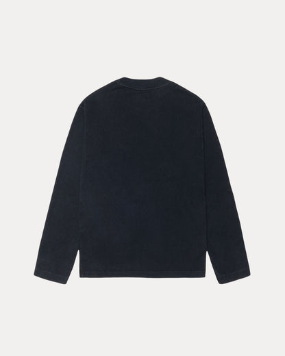 DYED LS MOCK NECK TEE