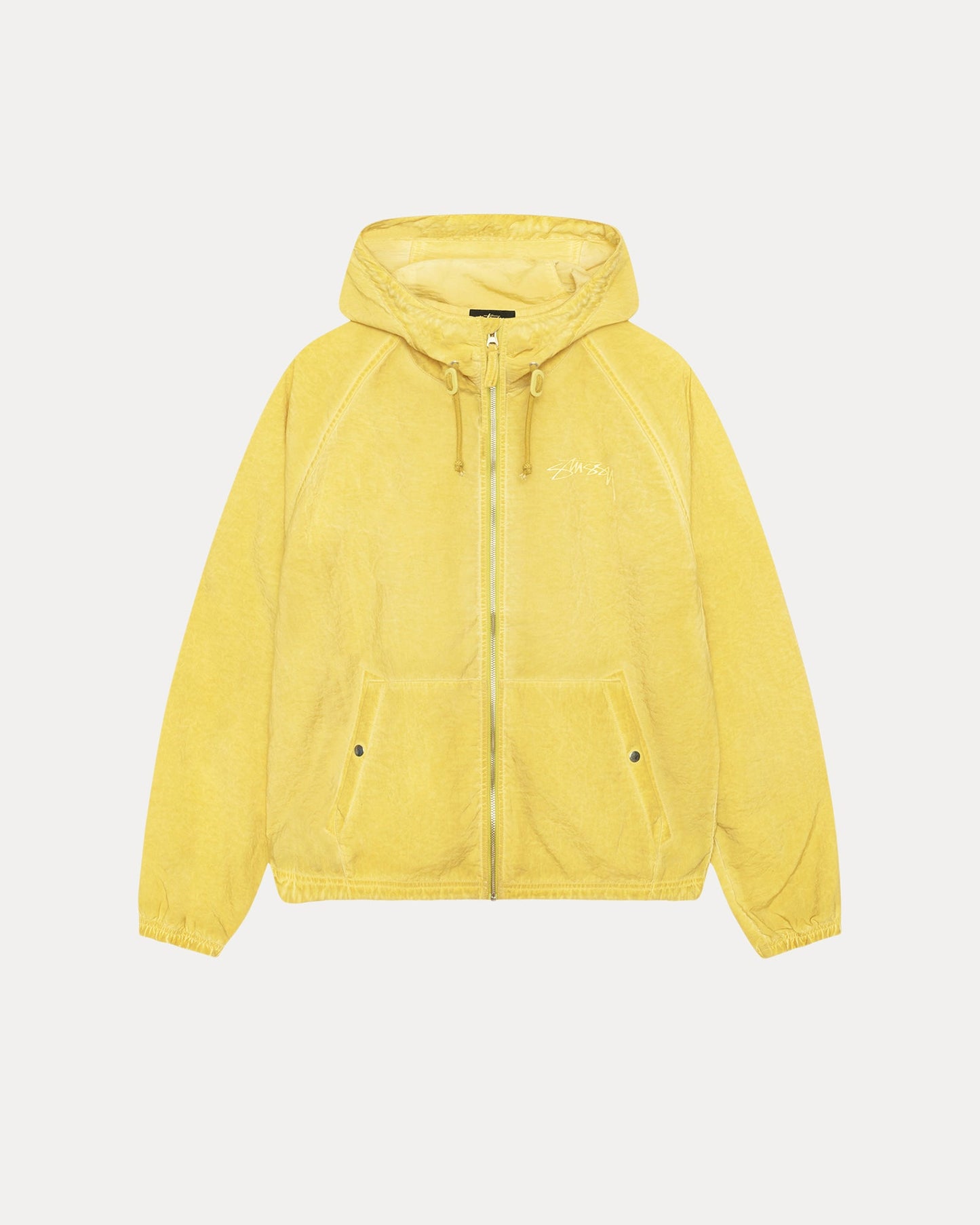 Beach Shell Garment Dyed Mens Long Sleeve Outerwear in Lime | hero:main:collection:new-arrivals,shirts,tops-shirts,all,tees,outerwear,denim,knits,accessories,sunglasses,hoodies,sweats,mens-hoodies-sweatshirts,shorts,pants,bottoms