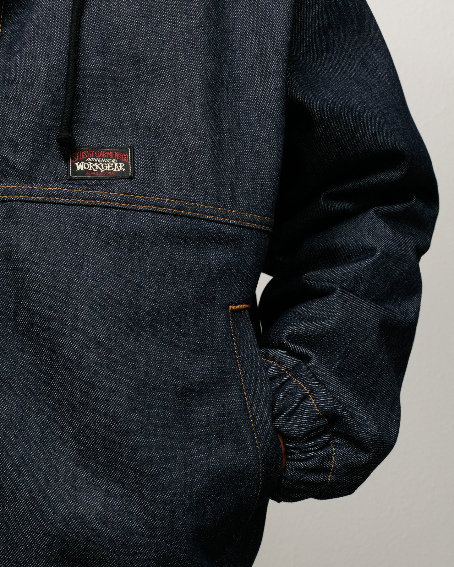 INSULATED WORK JACKET RAW DENIM
