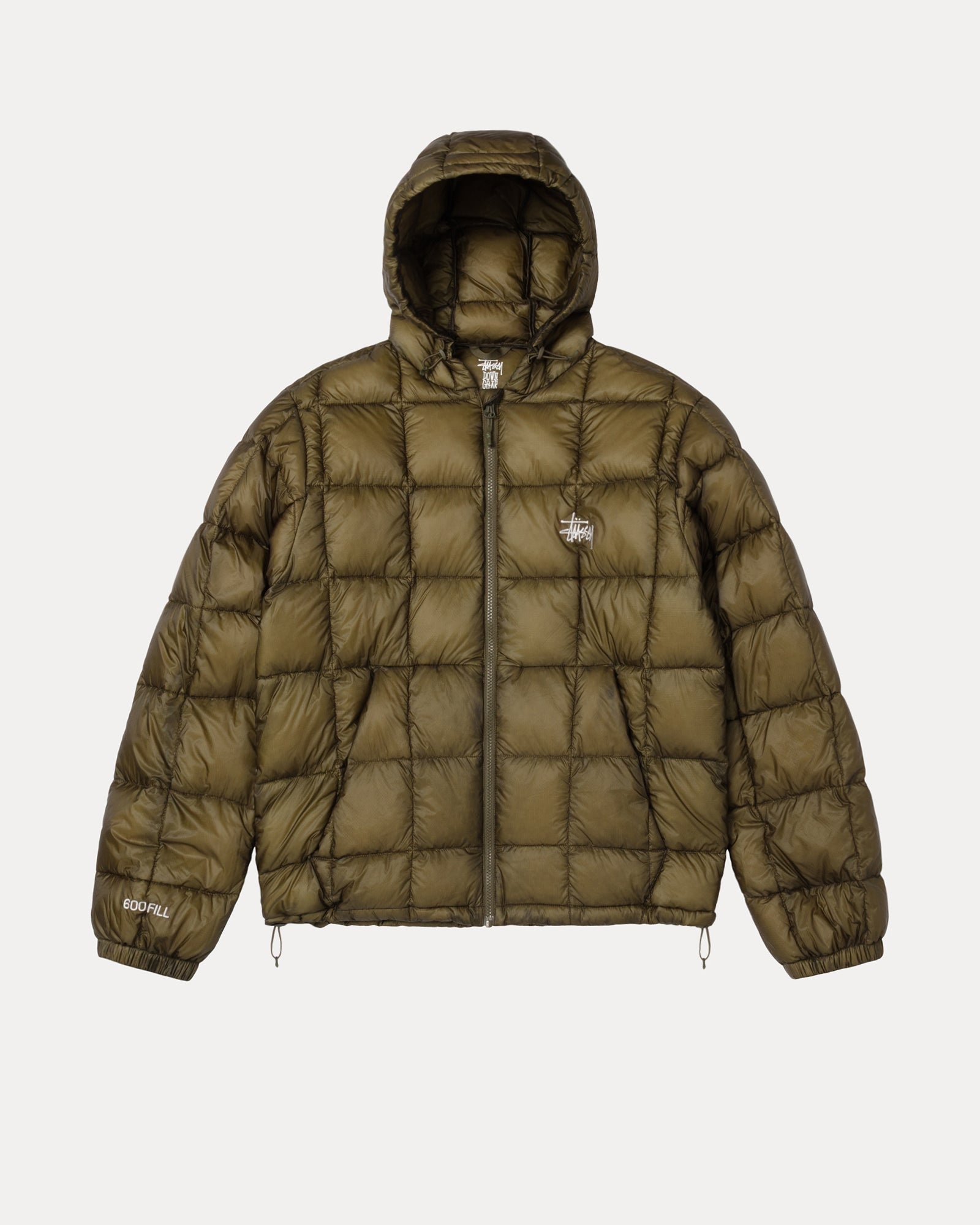 Midweight Hooded Puffer Mens Long Sleeve In Olive | hero:main:collection:shirts,tops-shirts,all,tees,outerwear,denim,knits,accessories,sunglasses,hoodies,sweats,mens-hoodies-sweatshirts,shorts,pants,bottoms