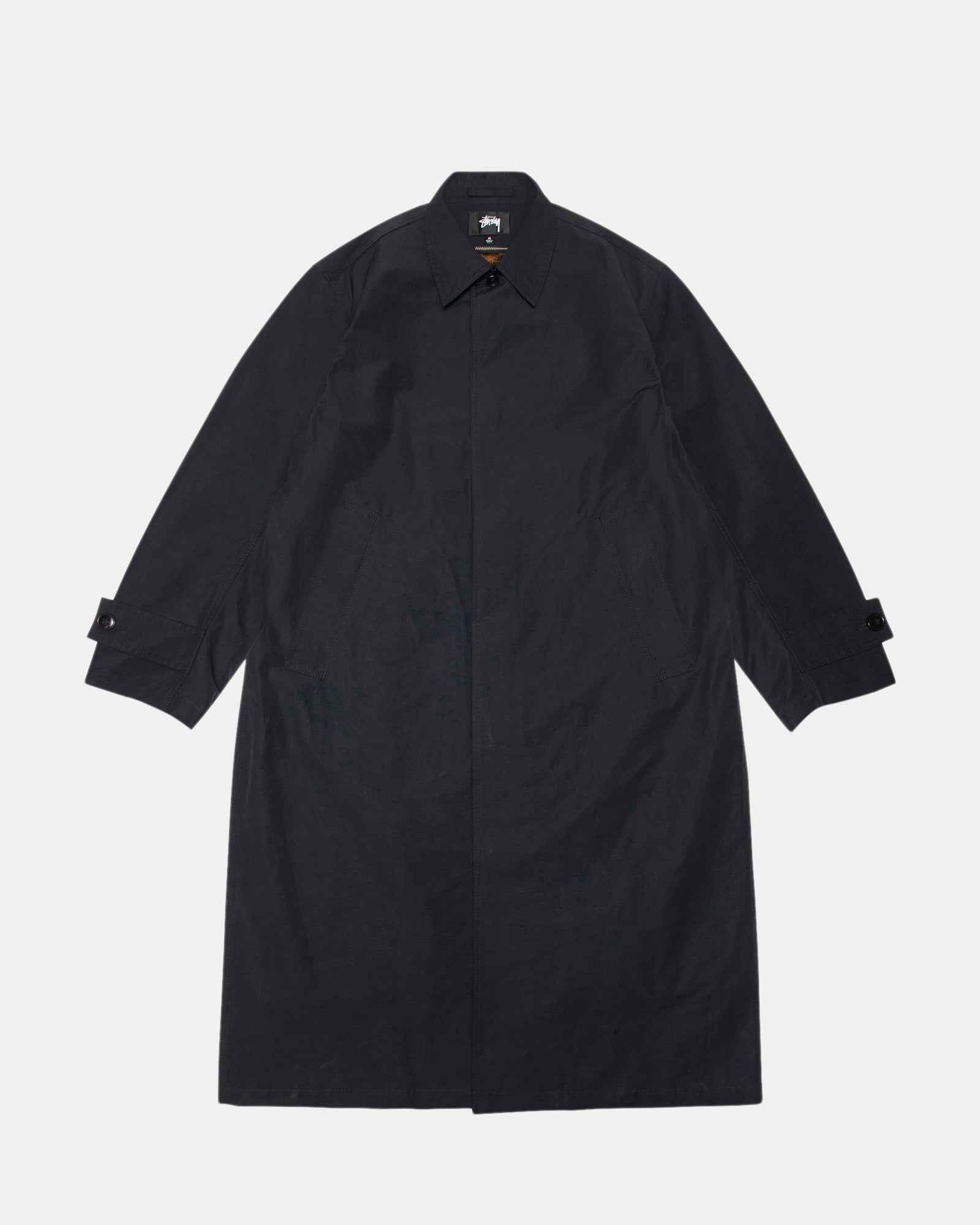 All Season Trench Mens Long Sleeve In Black | hero:main:collection:new-arrivals,shirts,tops-shirts,all,tees,outerwear,denim,knits,accessories,sunglasses,hoodies,sweats,mens-hoodies-sweatshirts,shorts,pants,bottoms