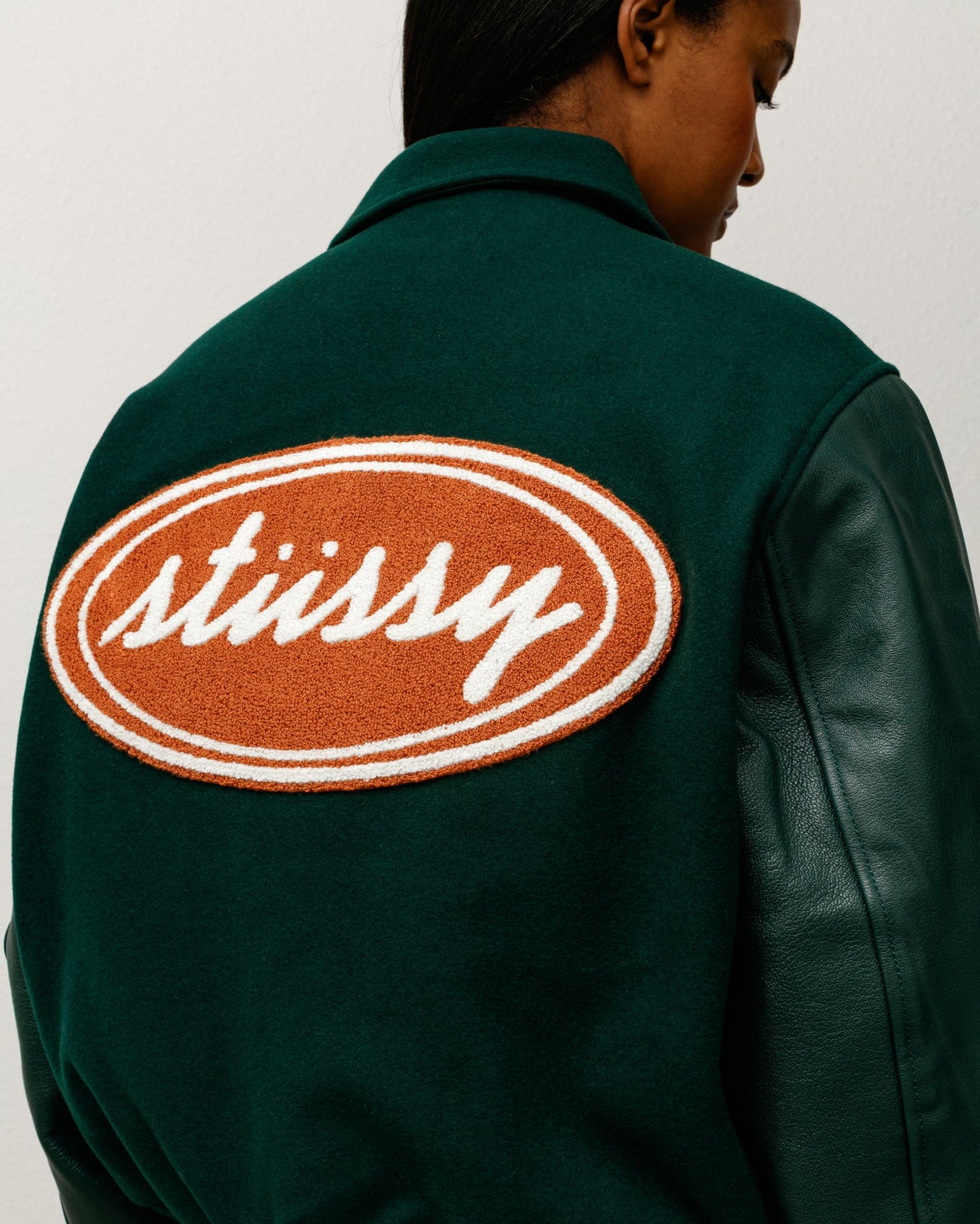 SCRIPT OVAL VARSITY JACKET