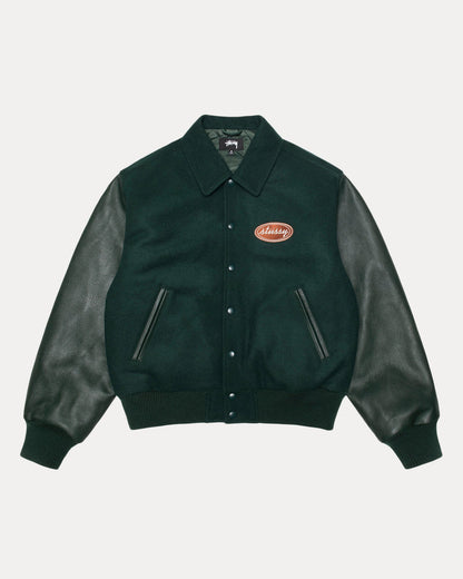 SCRIPT OVAL VARSITY JACKET
