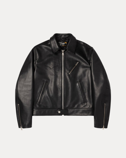Biker Jacket Mens Long Sleeve In Black | hero:main:collection:new-arrivals,shirts,tops-shirts,all,tees,outerwear,denim,knits,accessories,sunglasses,hoodies,sweats,mens-hoodies-sweatshirts,shorts,pants,bottoms