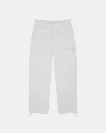 Stussy Est Fleece Pant Mens Regular In Ash Heather | hero:main:collection:new-arrivals,shirts,tops-shirts,all,tees,outerwear,denim,knits,accessories,sunglasses,hoodies,sweats,mens-hoodies-sweatshirts,shorts,pants,bottoms