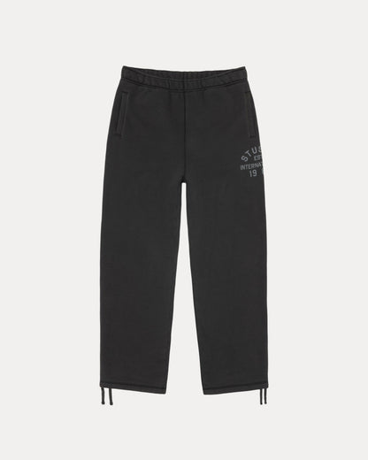 Stussy Est Fleece Pant Mens Regular In Black | hero:main:collection:new-arrivals,shirts,tops-shirts,all,tees,outerwear,denim,knits,accessories,sunglasses,hoodies,sweats,mens-hoodies-sweatshirts,shorts,pants,bottoms