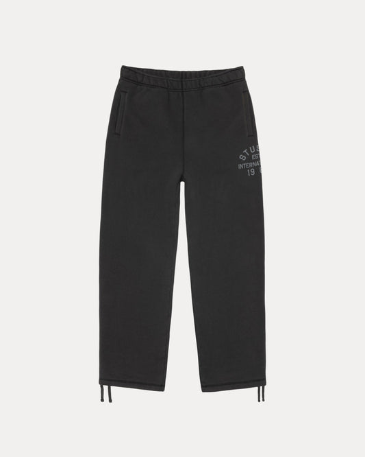 Stussy Est Fleece Pant Mens Regular In Black | hero:main:collection:new-arrivals,shirts,tops-shirts,all,tees,outerwear,denim,knits,accessories,sunglasses,hoodies,sweats,mens-hoodies-sweatshirts,shorts,pants,bottoms