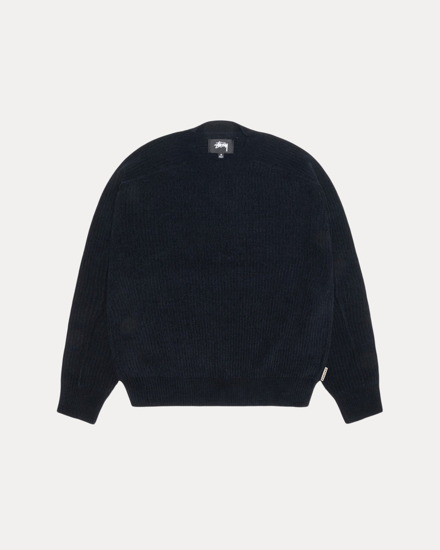 Exposed Seam Sweater Mens Long Sleeve In Black | hero:main:collection:new-arrivals,shirts,tops-shirts,all,tees,outerwear,denim,knits,accessories,sunglasses,hoodies,sweats,mens-hoodies-sweatshirts,shorts,pants,bottoms