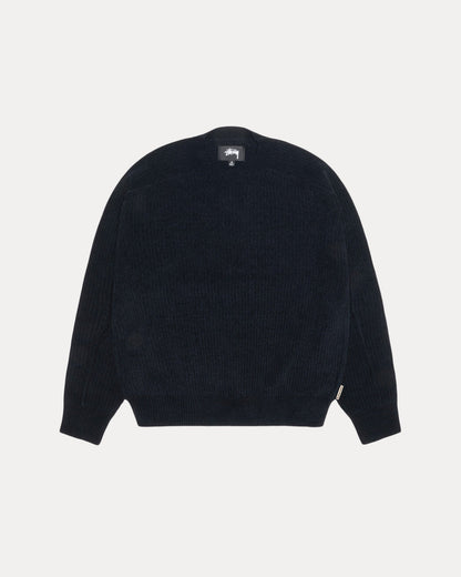Exposed Seam Sweater Mens Long Sleeve In Black | hero:main:collection:new-arrivals,shirts,tops-shirts,all,tees,outerwear,denim,knits,accessories,sunglasses,hoodies,sweats,mens-hoodies-sweatshirts,shorts,pants,bottoms
