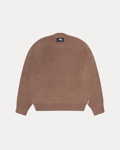 Exposed Seam Sweater Mens Long Sleeve In Brown | hero:main:collection:new-arrivals,shirts,tops-shirts,all,tees,outerwear,denim,knits,accessories,sunglasses,hoodies,sweats,mens-hoodies-sweatshirts,shorts,pants,bottoms