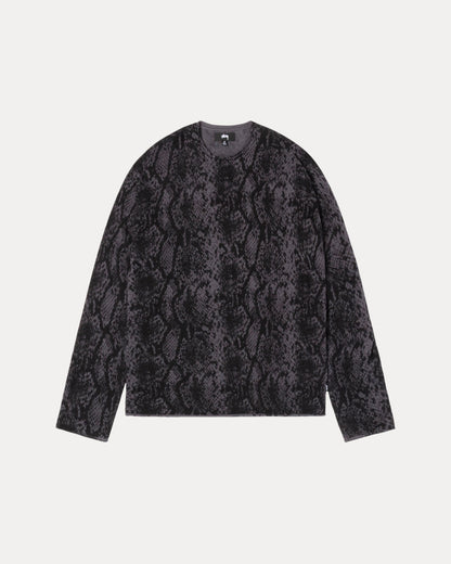 Python Sweater Mens Long Sleeve In Charcoal | hero:main:collection:new-arrivals,shirts,tops-shirts,all,tees,outerwear,denim,knits,accessories,sunglasses,hoodies,sweats,mens-hoodies-sweatshirts,shorts,pants,bottoms
