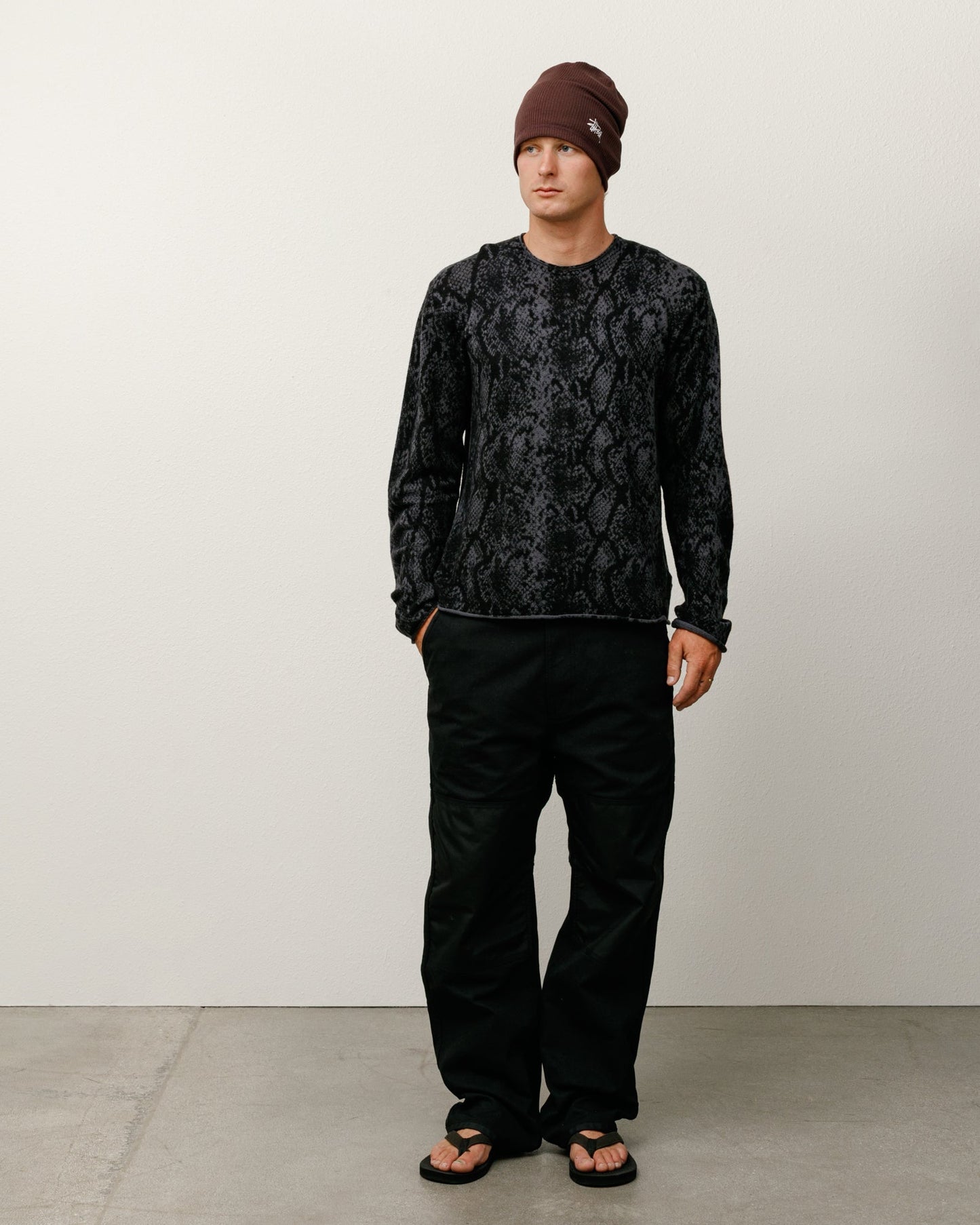 PYTHON KNIT CREW
