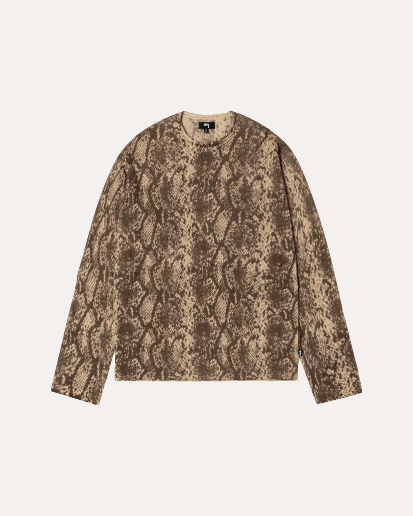 Python Sweater Mens Long Sleeve In Khaki | hero:main:collection:shirts,tops-shirts,all,tees,outerwear,denim,knits,accessories,sunglasses,hoodies,sweats,mens-hoodies-sweatshirts,shorts,pants,bottoms
