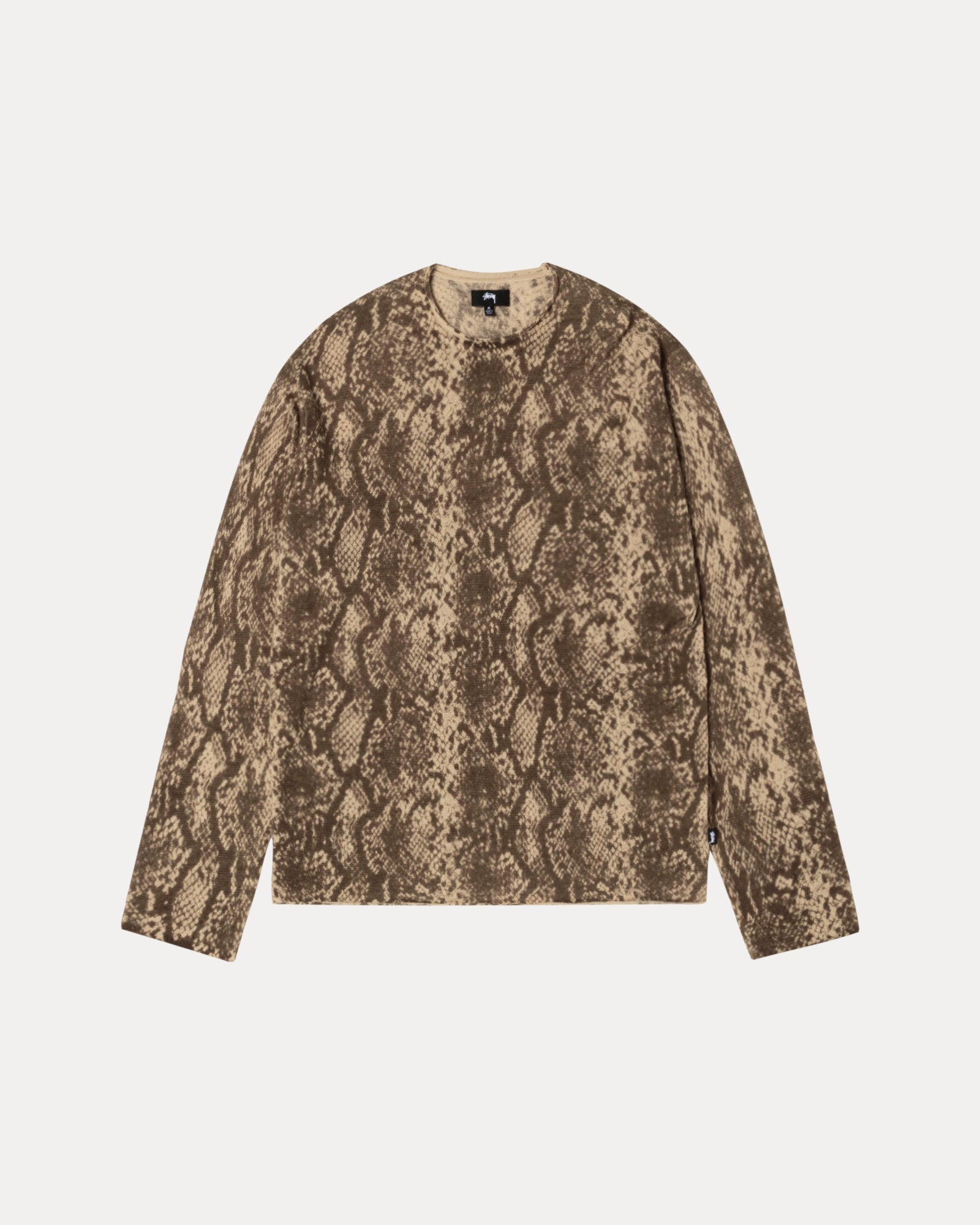 Python Sweater Mens Long Sleeve In Khaki | hero:main:collection:shirts,tops-shirts,all,tees,outerwear,denim,knits,accessories,sunglasses,hoodies,sweats,mens-hoodies-sweatshirts,shorts,pants,bottoms