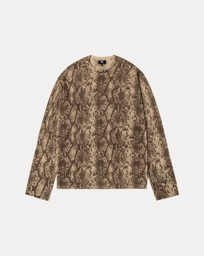 Python Sweater Mens Long Sleeve In Khaki | hero:main:collection:shirts,tops-shirts,all,tees,outerwear,denim,knits,accessories,sunglasses,hoodies,sweats,mens-hoodies-sweatshirts,shorts,pants,bottoms