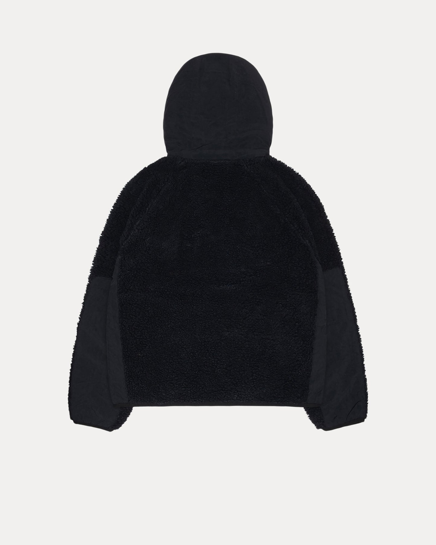 SHERPA PANELED HOODED JACKET