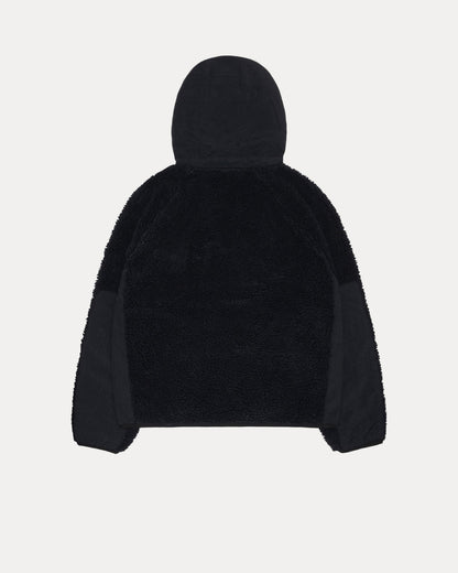 SHERPA PANELED HOODED JACKET