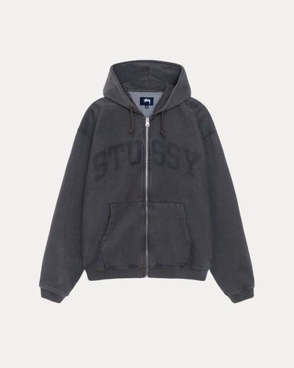 Faded Graphic Zip Hood Mens Long Sleeve In Washed Black | hero:main:collection:new-arrivals,shirts,tops-shirts,all,tees,outerwear,denim,knits,accessories,sunglasses,hoodies,sweats,mens-hoodies-sweatshirts,shorts,pants,bottoms
