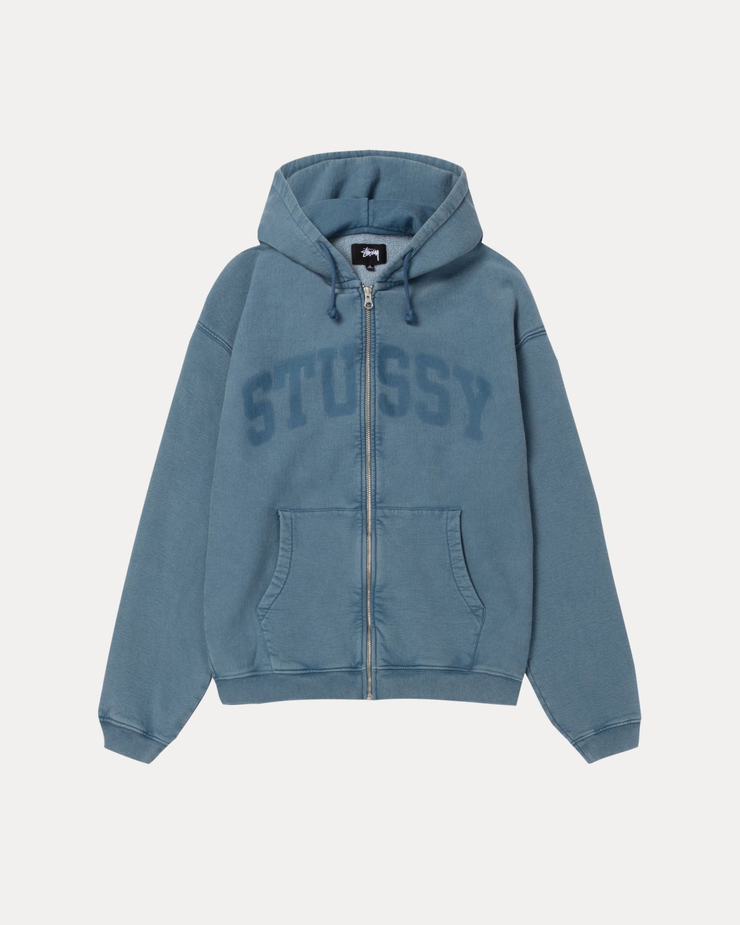 Faded Graphic Zip Hood Mens Long Sleeve In Washed Navy | hero:main:collection:new-arrivals,shirts,tops-shirts,all,tees,outerwear,denim,knits,accessories,sunglasses,hoodies,sweats,mens-hoodies-sweatshirts,shorts,pants,bottoms