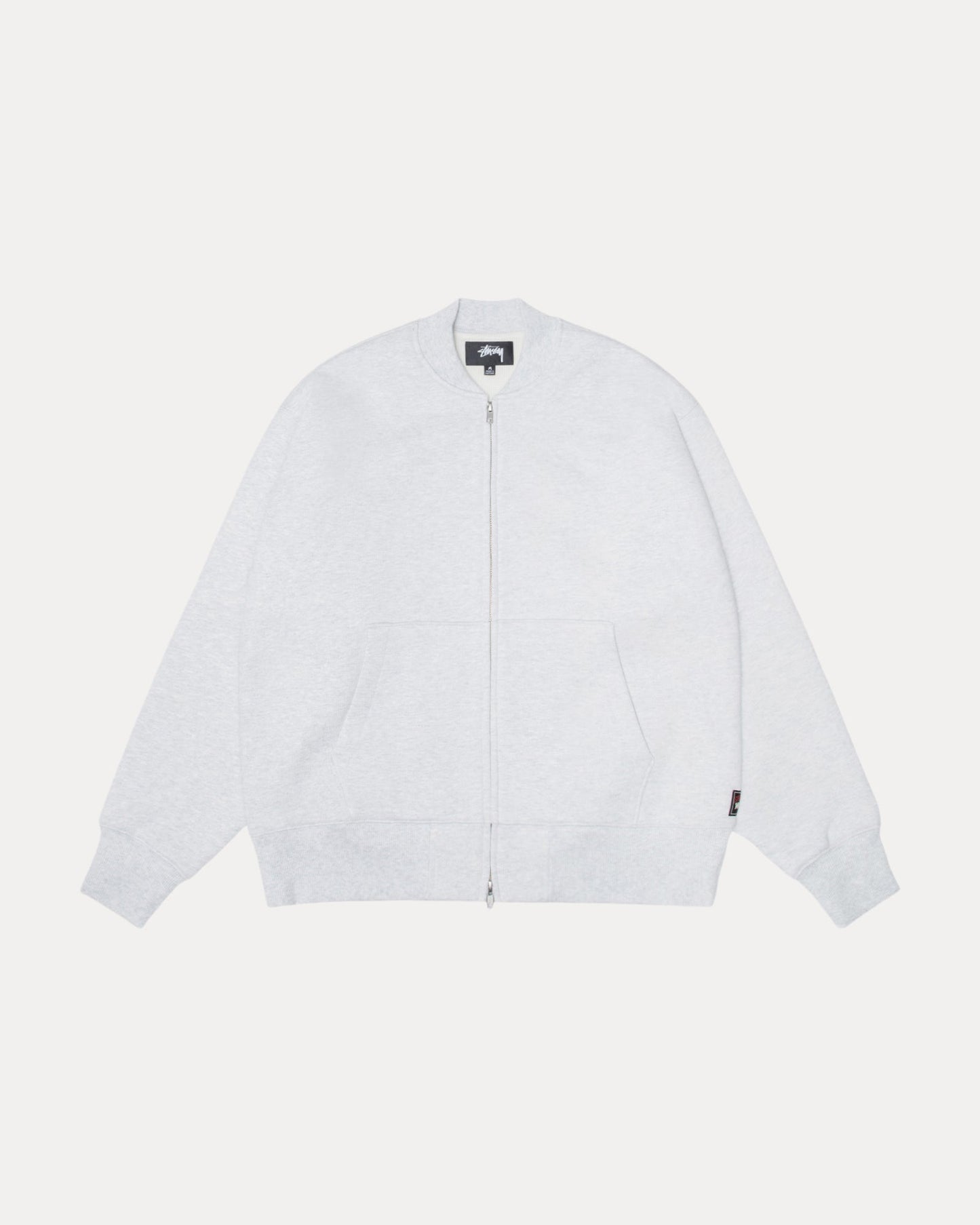 Thermal Lined Fleece Zip Mens Long Sleeve In Ash Heather | hero:main:collection:new-arrivals,shirts,tops-shirts,all,tees,outerwear,denim,knits,accessories,sunglasses,hoodies,sweats,mens-hoodies-sweatshirts,shorts,pants,bottoms