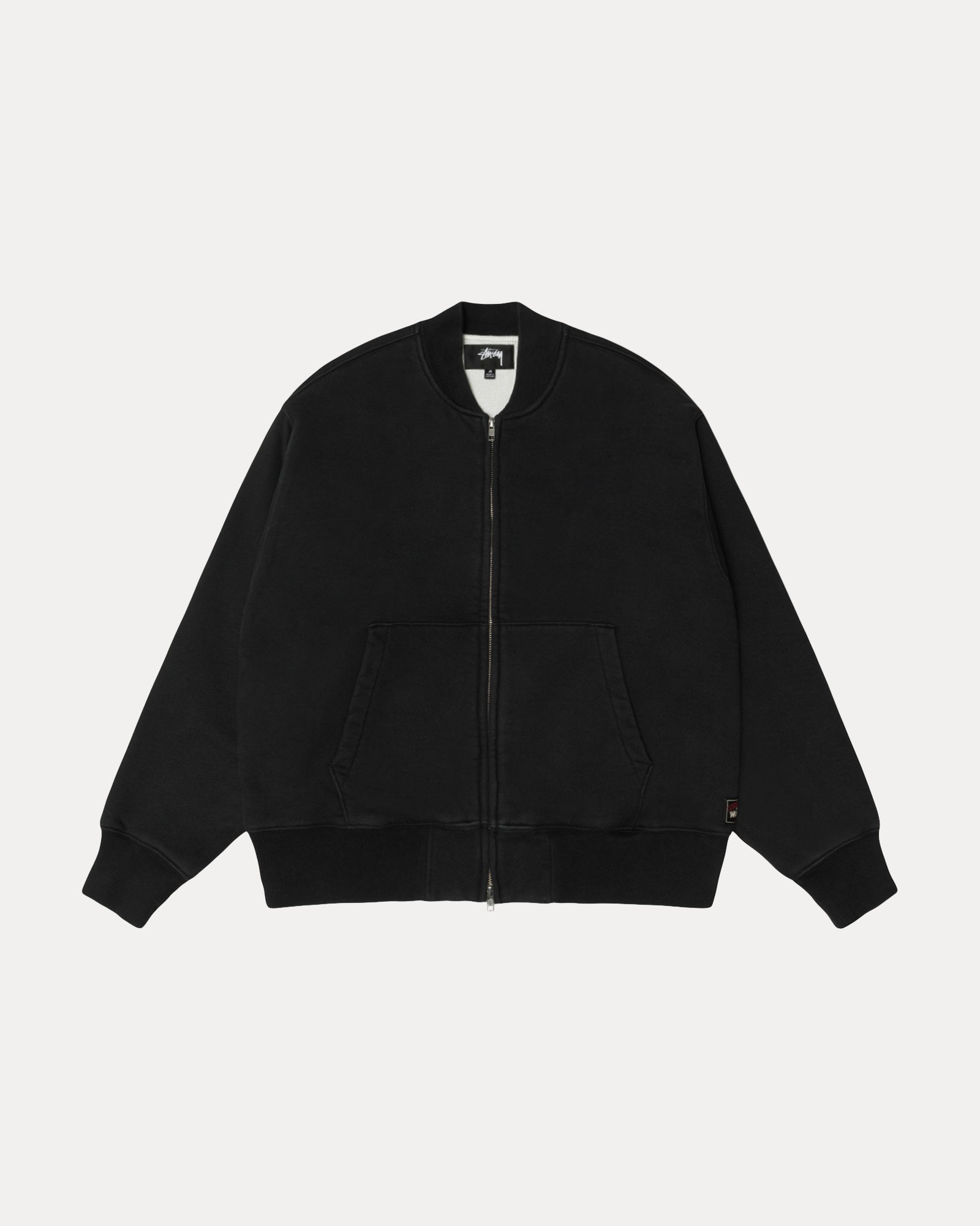 Thermal Lined Fleece Zip Mens Long Sleeve In Black | hero:main:collection:new-arrivals,shirts,tops-shirts,all,tees,outerwear,denim,knits,accessories,sunglasses,hoodies,sweats,mens-hoodies-sweatshirts,shorts,pants,bottoms