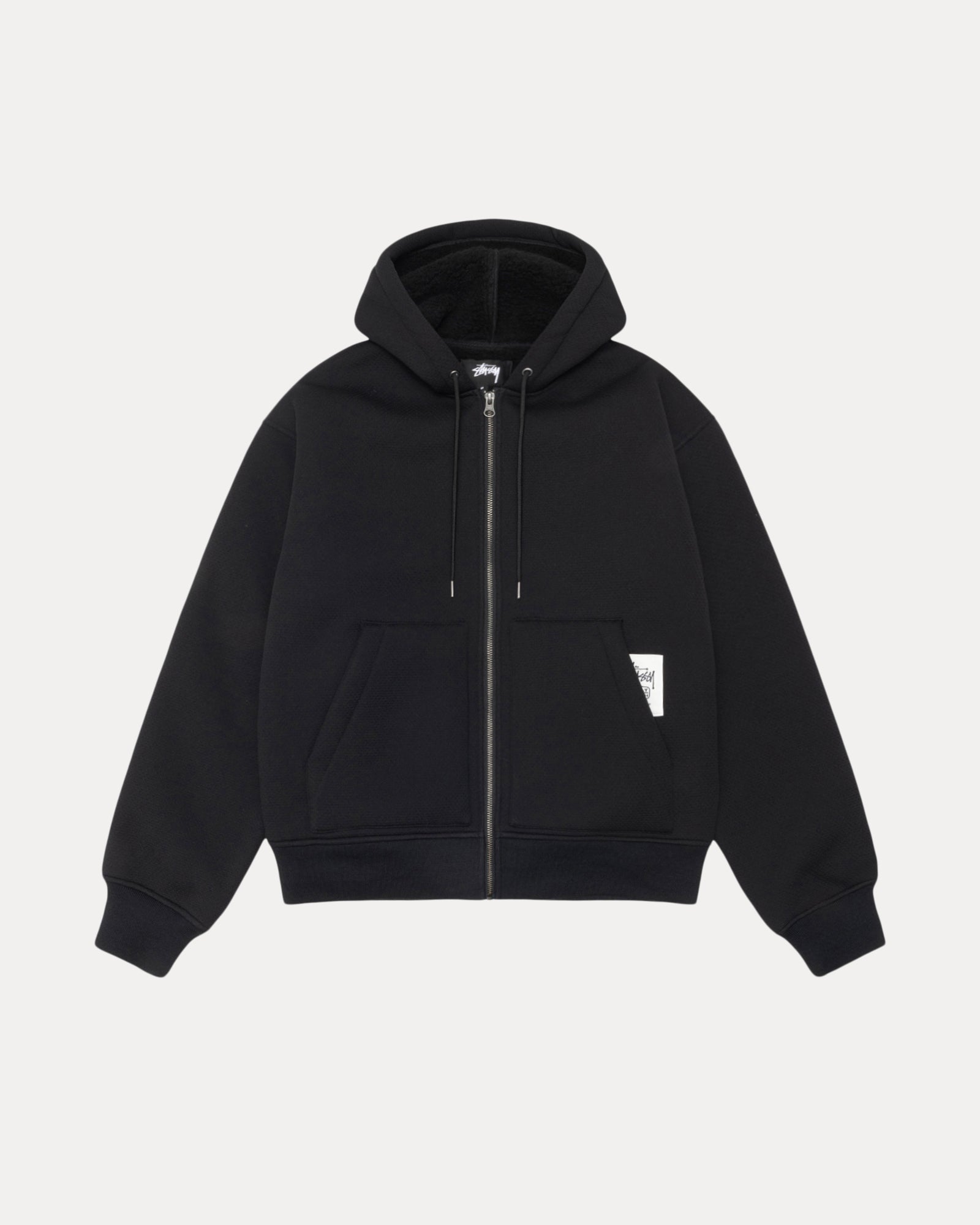 Bonded Sherpa Lined Hood Mens Long Sleeve In Black | hero:main:collection:shirts,tops-shirts,all,tees,outerwear,denim,knits,accessories,sunglasses,hoodies,sweats,mens-hoodies-sweatshirts,shorts,pants,bottoms