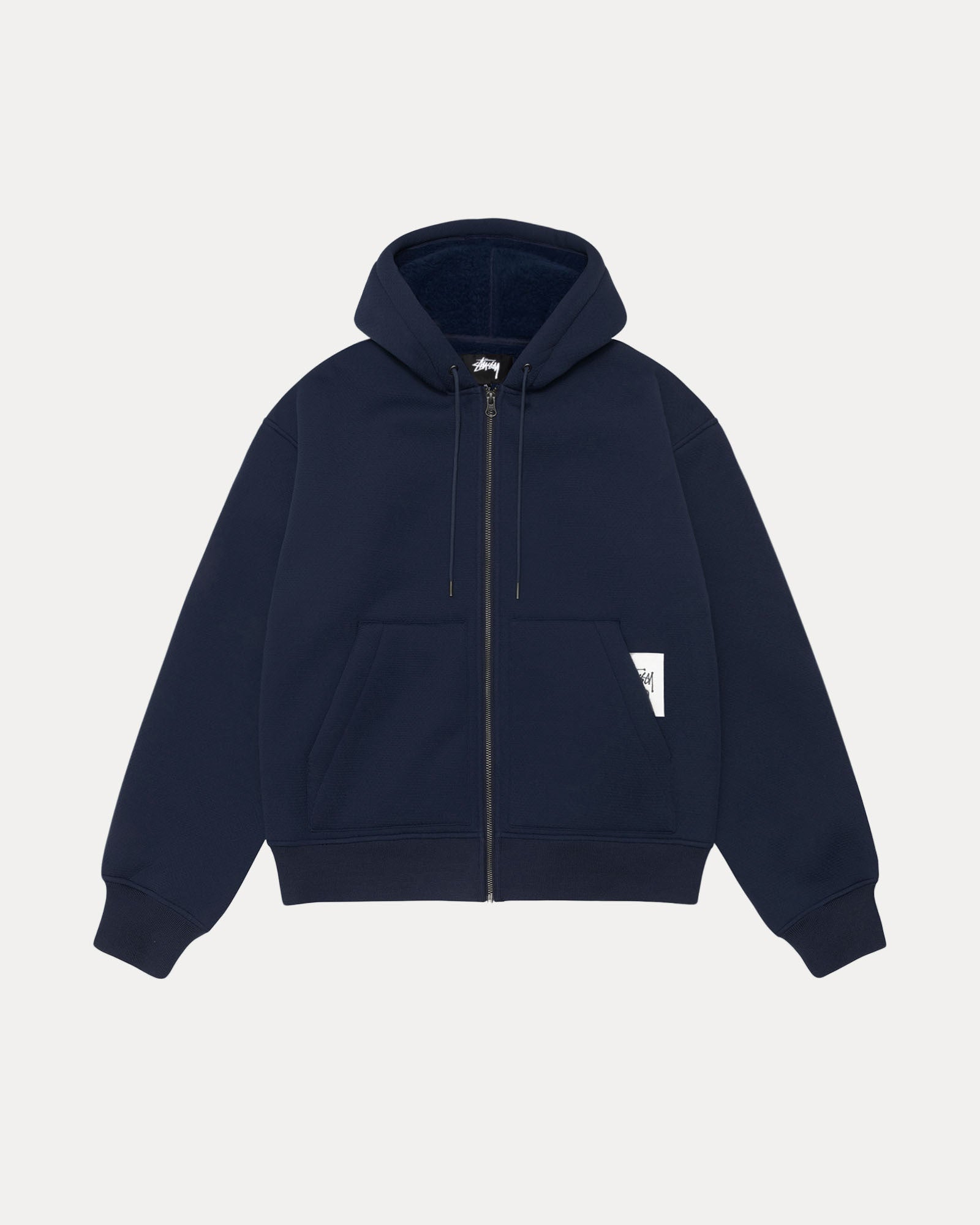 Bonded Sherpa Lined Hood Mens Long Sleeve In Blue | hero:main:collection:shirts,tops-shirts,all,tees,outerwear,denim,knits,accessories,sunglasses,hoodies,sweats,mens-hoodies-sweatshirts,shorts,pants,bottoms,new-arrivals