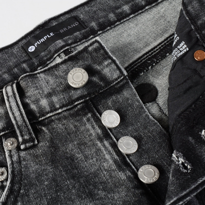 Purple Grey Ripped Jeans