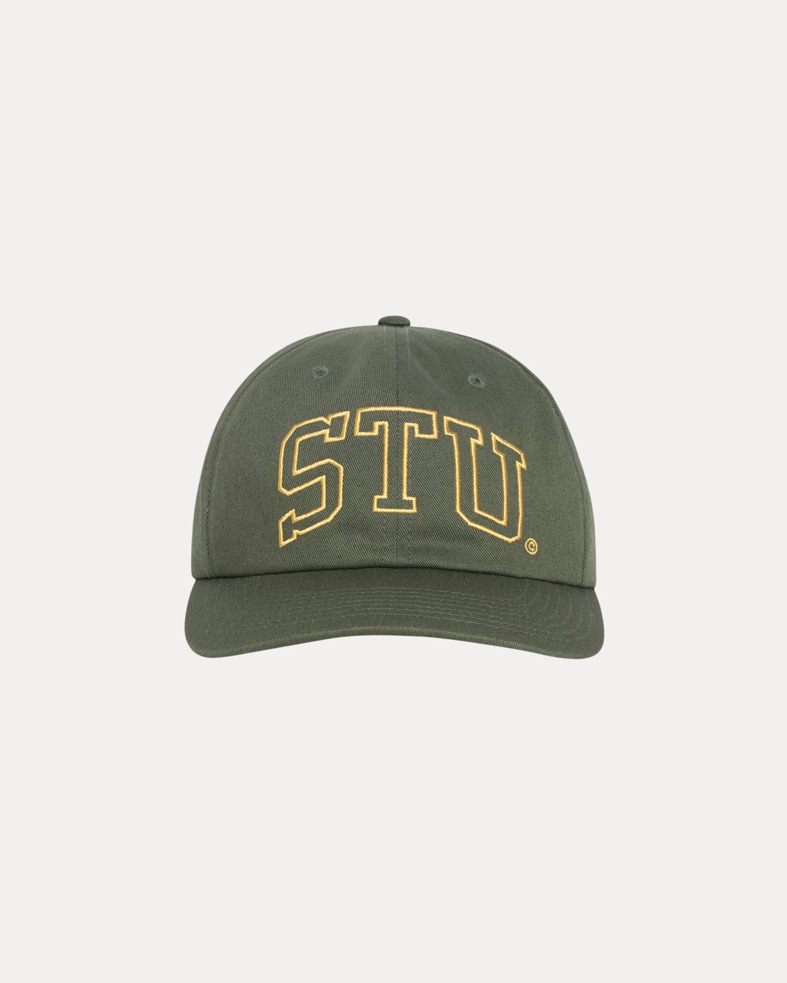 Stu Arch Strapback Cap Accessories In Olive | hero:main:collection:new-arrivals,shirts,tops-shirts,all,tees,outerwear,denim,knits,accessories,sunglasses,hoodies,sweats,mens-hoodies-sweatshirts,shorts,pants,bottoms
