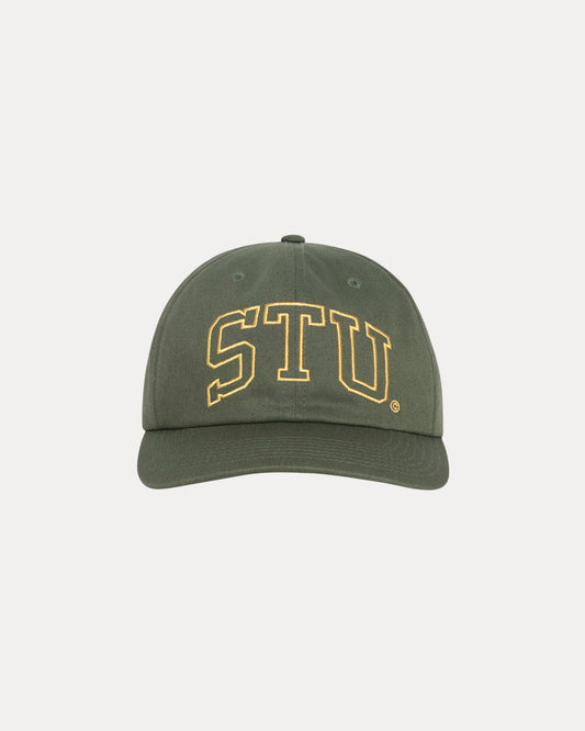Stu Arch Strapback Cap Accessories In Olive | hero:main:collection:new-arrivals,shirts,tops-shirts,all,tees,outerwear,denim,knits,accessories,sunglasses,hoodies,sweats,mens-hoodies-sweatshirts,shorts,pants,bottoms