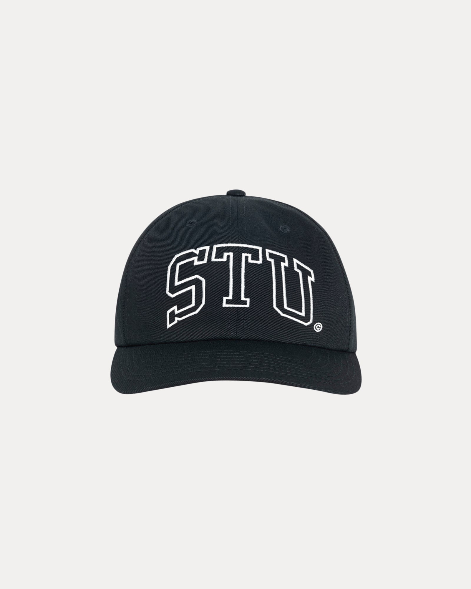 Stu Arch Strapback Cap Accessories In Shadow Black | hero:main:collection:new-arrivals,shirts,tops-shirts,all,tees,outerwear,denim,knits,accessories,sunglasses,hoodies,sweats,mens-hoodies-sweatshirts,shorts,pants,bottoms