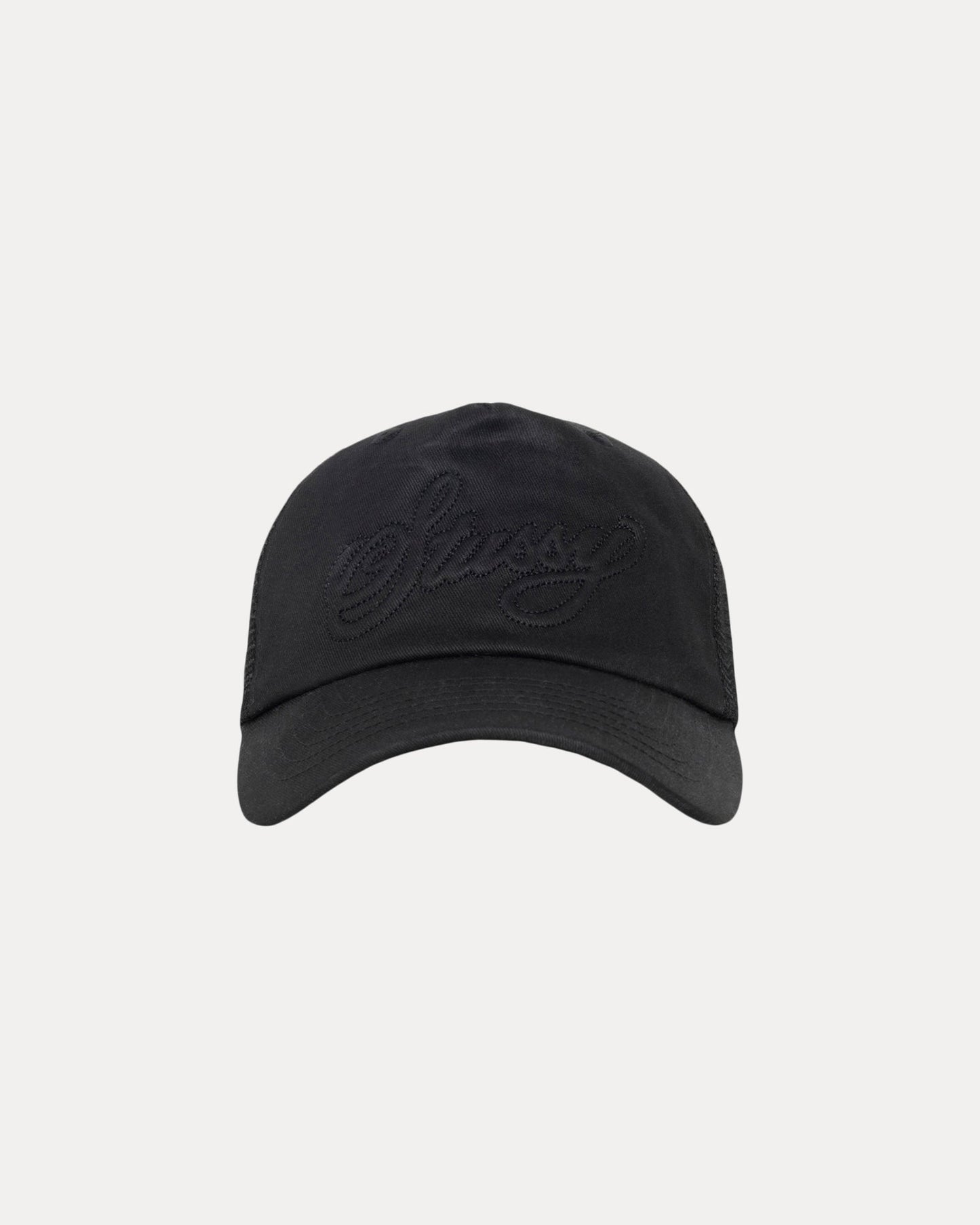 WAXED TRUCKER CURSIVE STITCH SNAPBACK