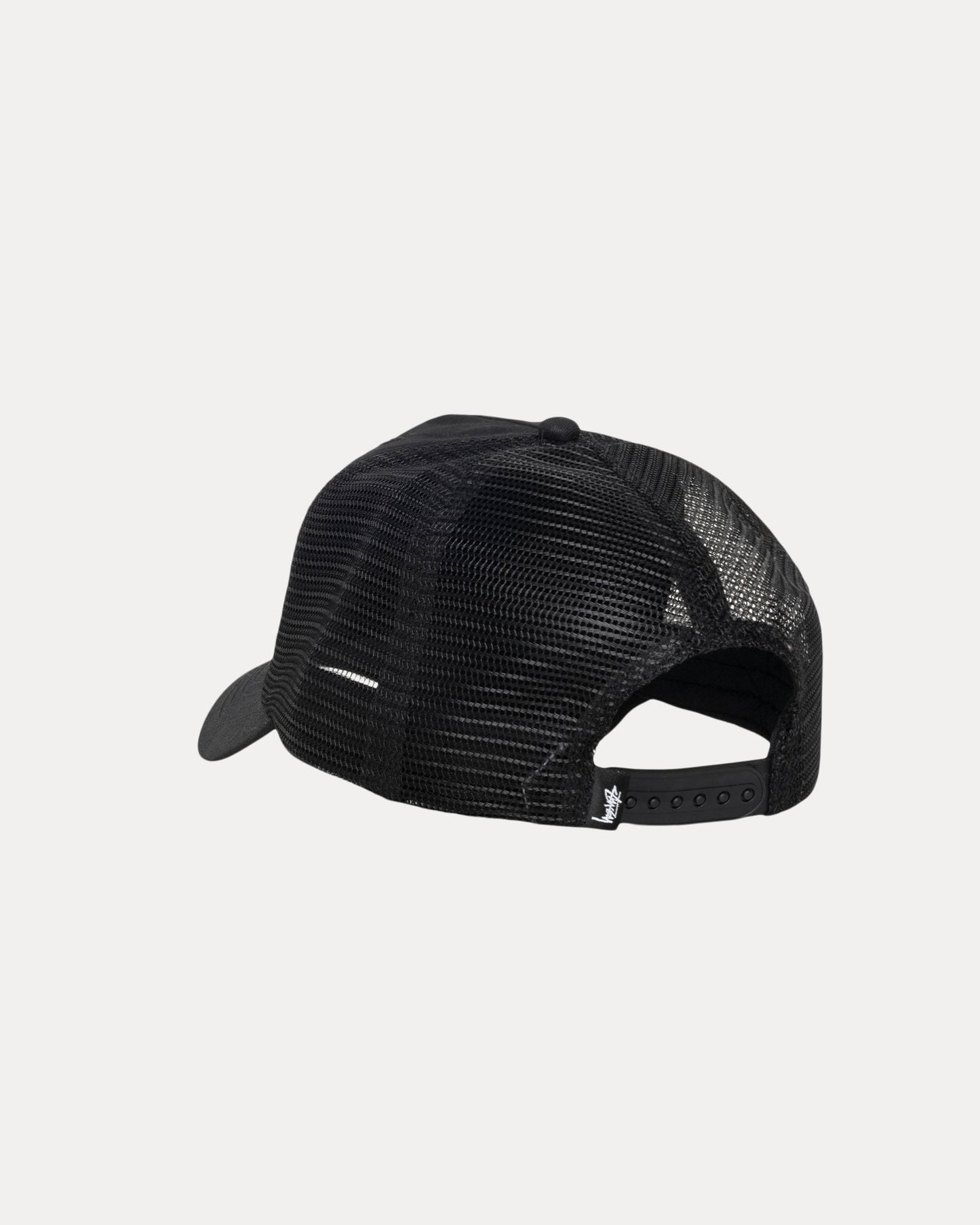 WAXED TRUCKER CURSIVE STITCH SNAPBACK