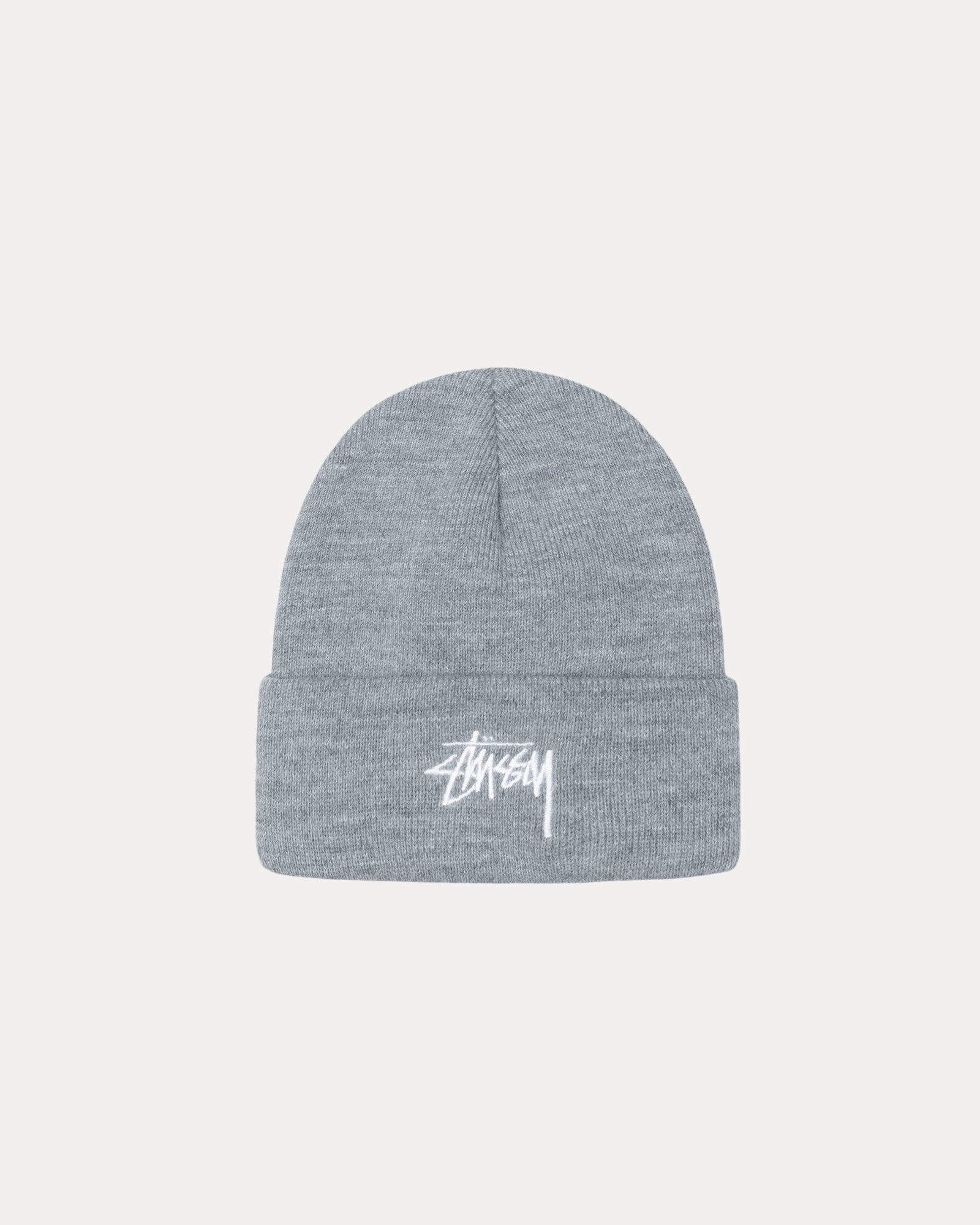 Stock Cuff Beanie Accessories In Grey Heather | hero:main:collection:new-arrivals,shirts,tops-shirts,all,tees,outerwear,denim,knits,accessories,sunglasses,hoodies,sweats,mens-hoodies-sweatshirts,shorts,pants,bottoms