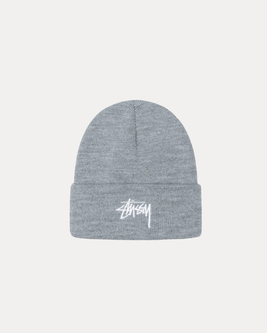 Stock Cuff Beanie Accessories In Grey Heather | hero:main:collection:new-arrivals,shirts,tops-shirts,all,tees,outerwear,denim,knits,accessories,sunglasses,hoodies,sweats,mens-hoodies-sweatshirts,shorts,pants,bottoms
