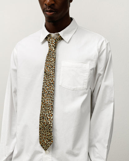JACQUARD LEOPARD TIE