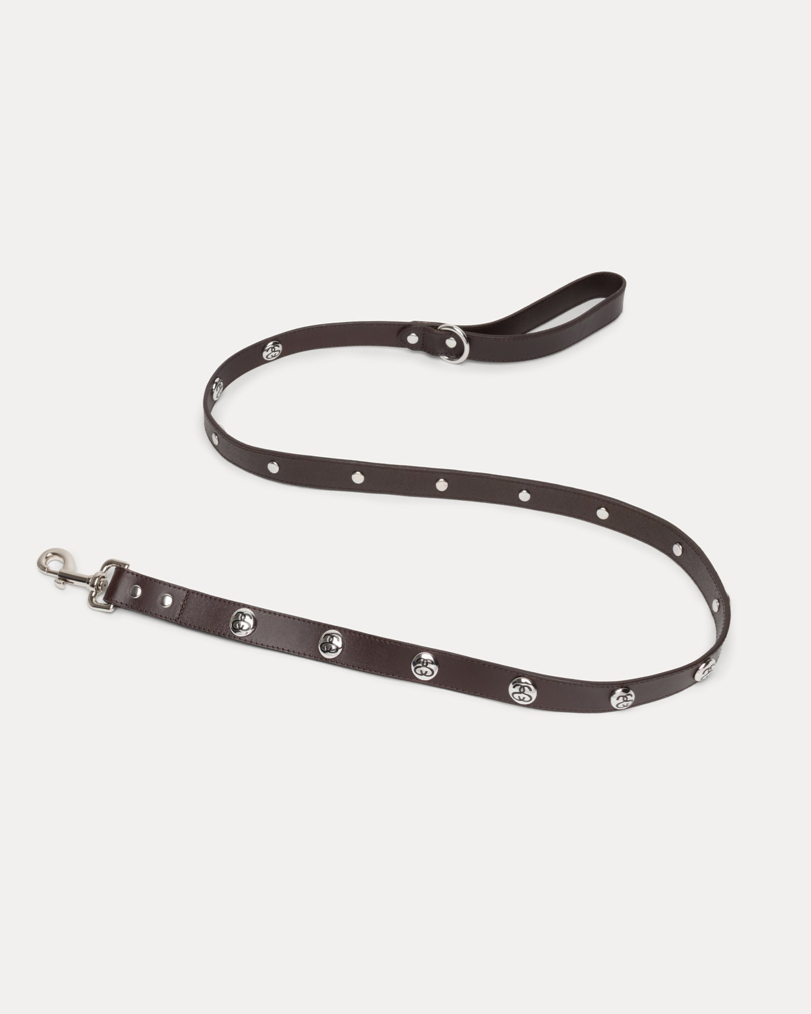 Ss Link Studded Dog Leash Accessories In Brown | hero:main:collection:new-arrivals,shirts,tops-shirts,all,tees,outerwear,denim,knits,accessories,sunglasses,hoodies,sweats,mens-hoodies-sweatshirts,shorts,pants,bottoms