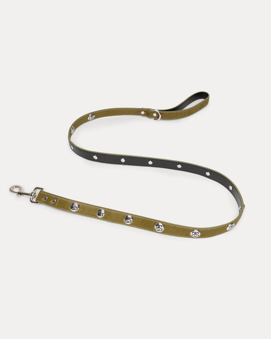 Ss Link Studded Dog Leash Accessories In Hairy Moss | hero:main:collection:new-arrivals,shirts,tops-shirts,all,tees,outerwear,denim,knits,accessories,sunglasses,hoodies,sweats,mens-hoodies-sweatshirts,shorts,pants,bottoms