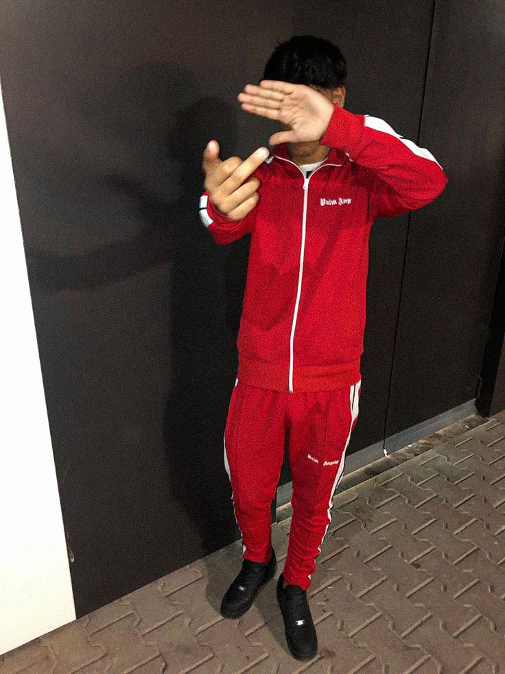 Palm Angels Red Tracksuit